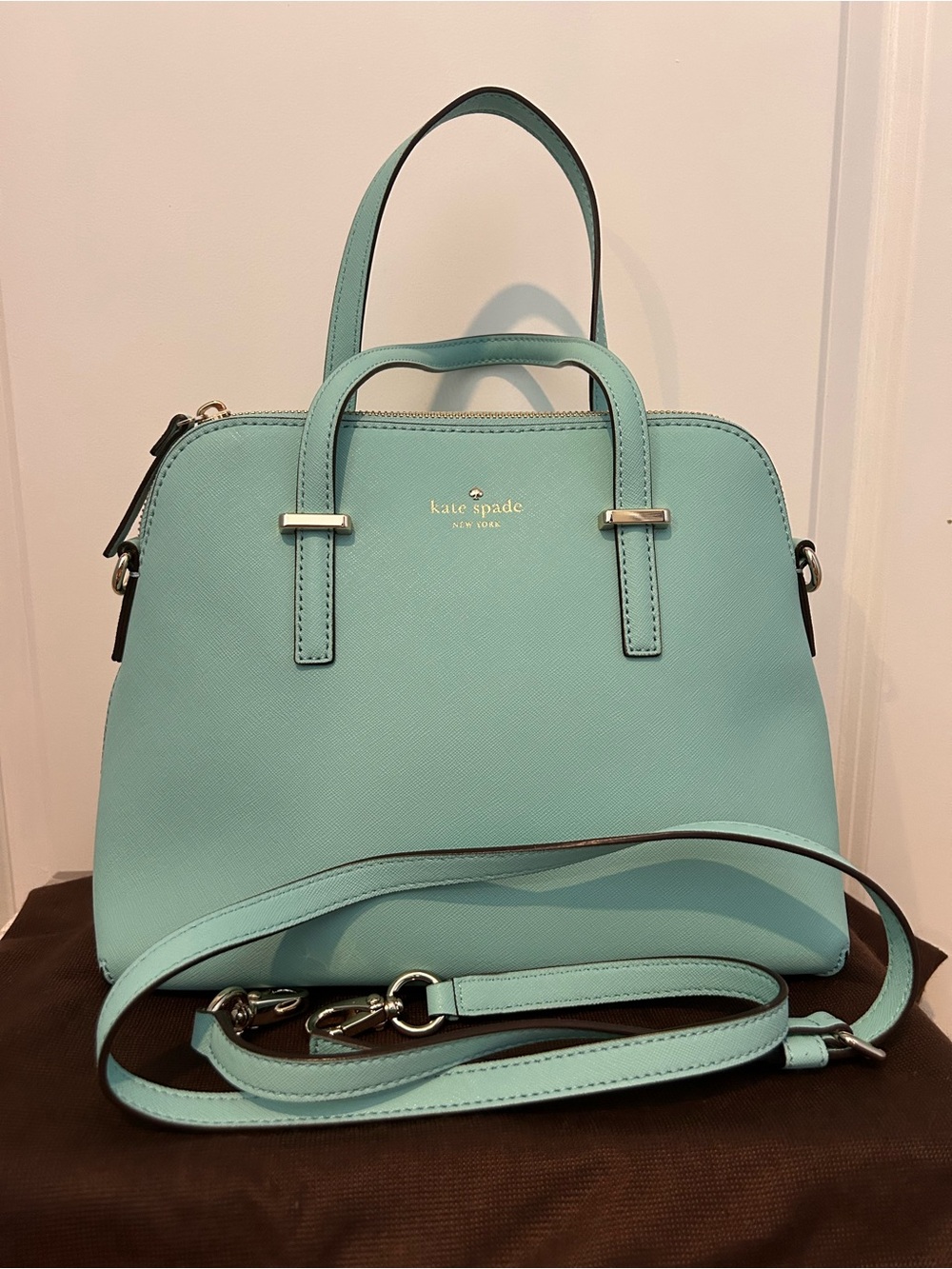 Kate Spade Seafoam Saffiano Dome Satchel